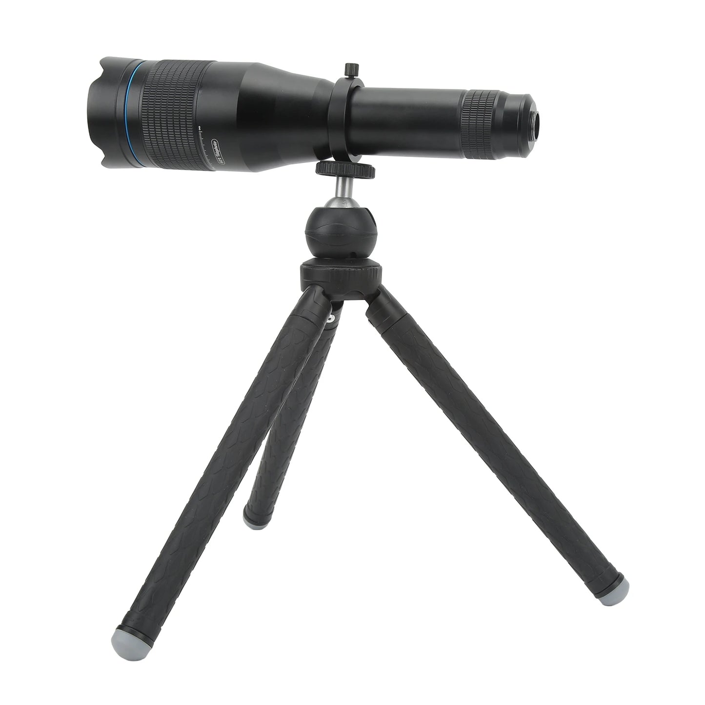 60x Telephoto Lens High Definition Large Aperture Objective Lens Mobile Phone Telephoto Lens with Tripod Phone Camera Lens